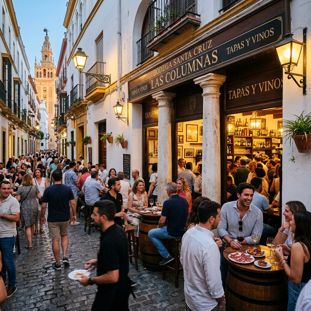 Reseña: Bodega Santa Cruz "Las Columnas" (El alma popular del tapeo sevillano)